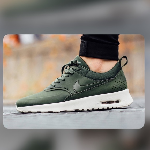 Nike Shoes - Nike Air Max Thea Size 7.5 olive green